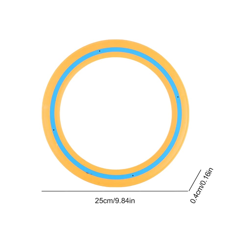 25cm Flying Disc Portable Flying Ring Versatile Outdoor Flying Disc Toy Playing Flying Saucer for Beach Backyard Game - 3