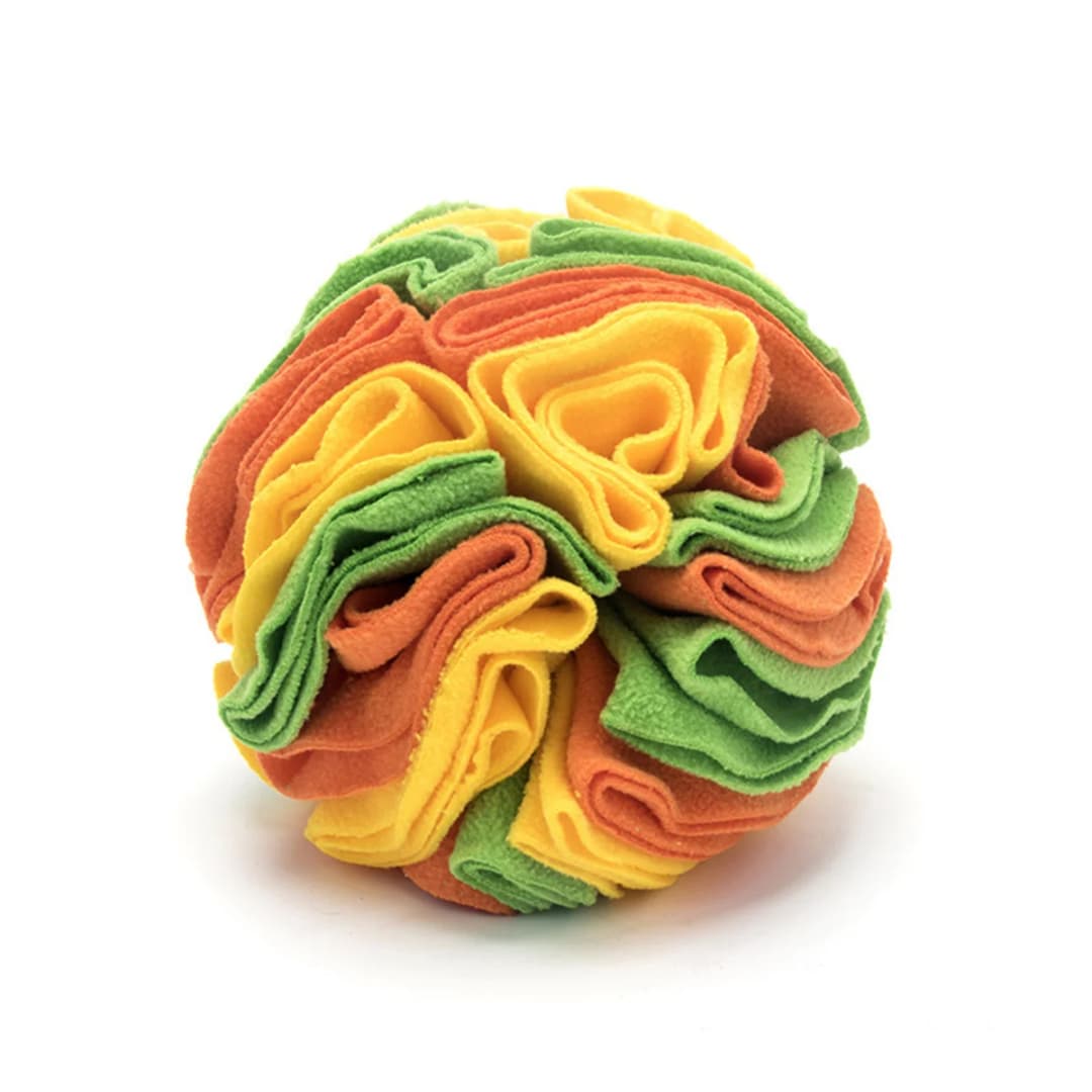 Dog Sniffing Ball Puzzle Toys Increase IQ Slow Dispensing Feeder Foldable Dog Nose Sniff Toy Pet Training Games Intelligence Toy - 6