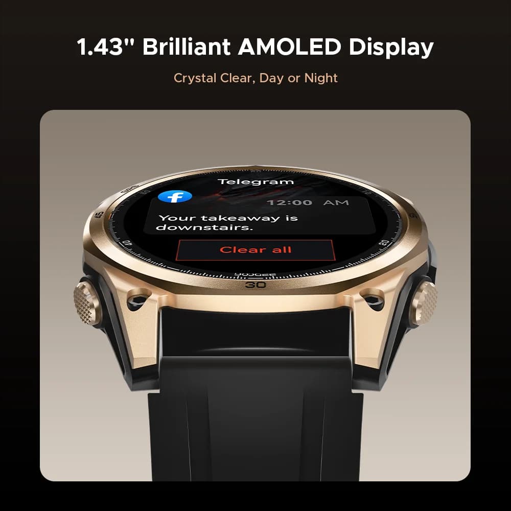 DOOGEE ANYWISE W1 Smart Watch 5ATM Water Resistance 178 Sports Modes Health Monitoring Dual-frequency GPS Reminder function - 5