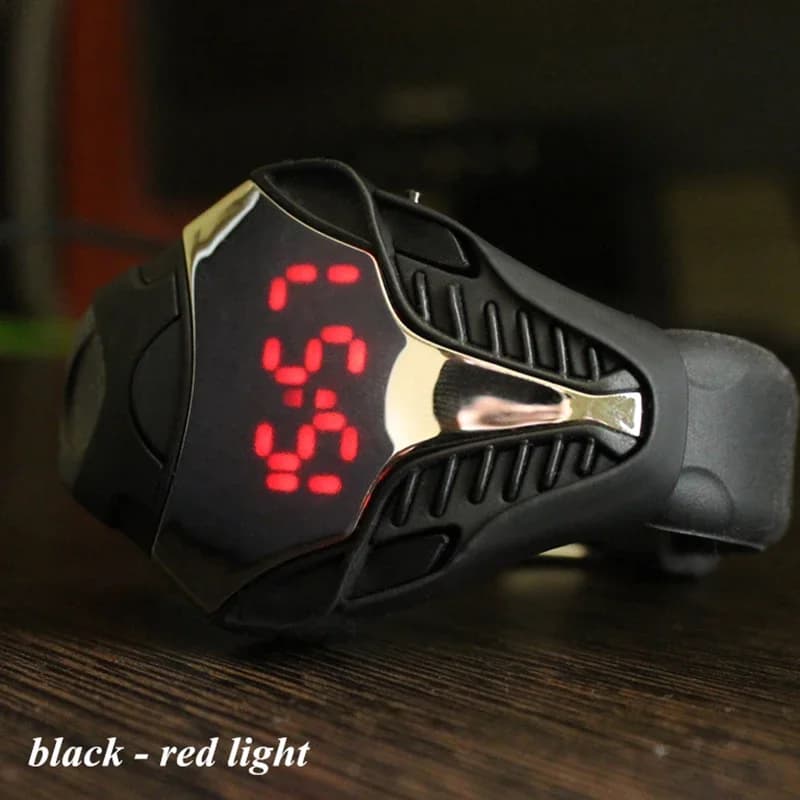 ساعات رقمية LED للرجال، حزام سيليكون، شاشة LED، ساعة يد إلكترونية إبداعية، ساعة رياضية - 5