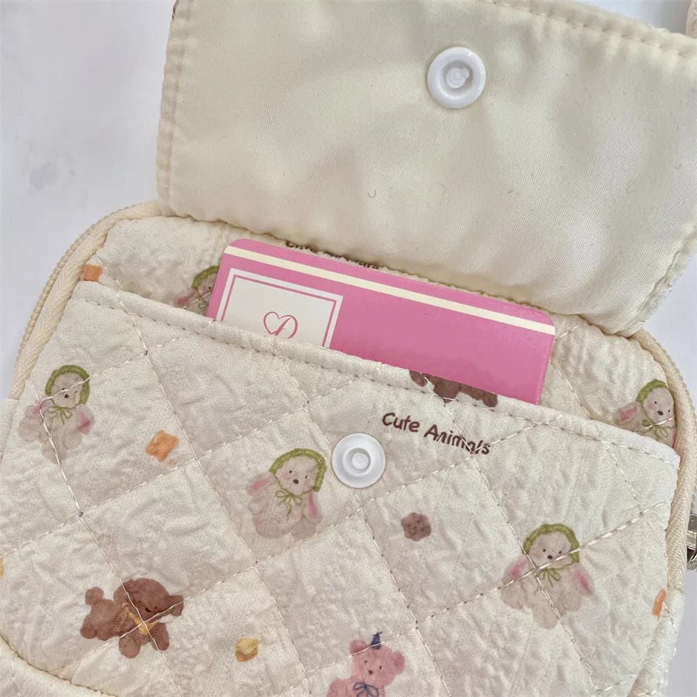 Cute Cartoon Small Travel Cosmetic Lipstick Earphone Card Portable Storage Bag Purse Women Gift Pouch In Make up Bags Organizer - 5