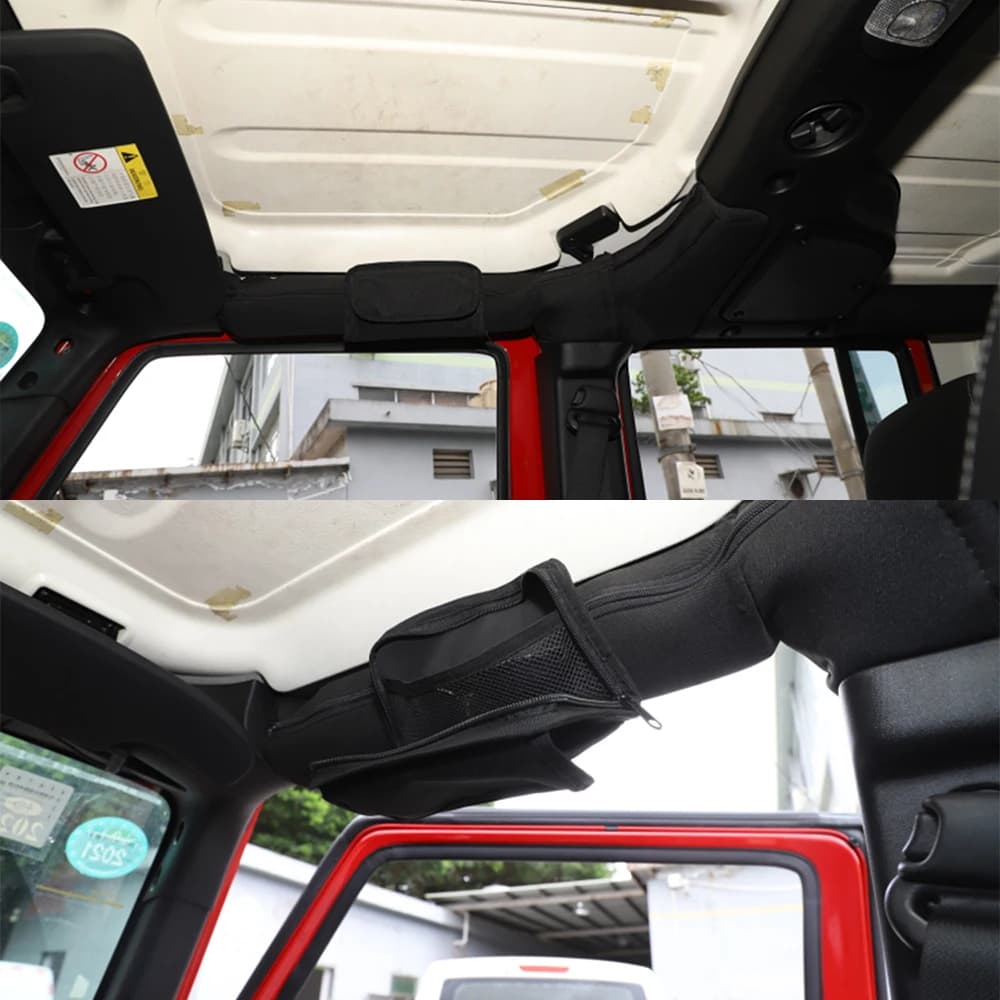 حقيبة تخزين لحامل نظارات شمسية مع مقبض، لسيارات جيب رانجلر JL JK TJ جلادياتور JT 1997-2025، إكسسوارات داخلية - 5