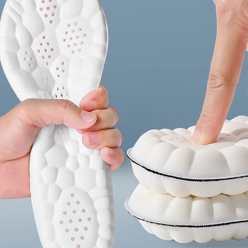 نعال رياضية من اللاتكس، ناعمة، مرونة عالية، بطانات أحذية تقويمية، قابلة للتنفس، مزيلة للروائح، امتصاص الصدمات، وسادة دعامة القوس - 5