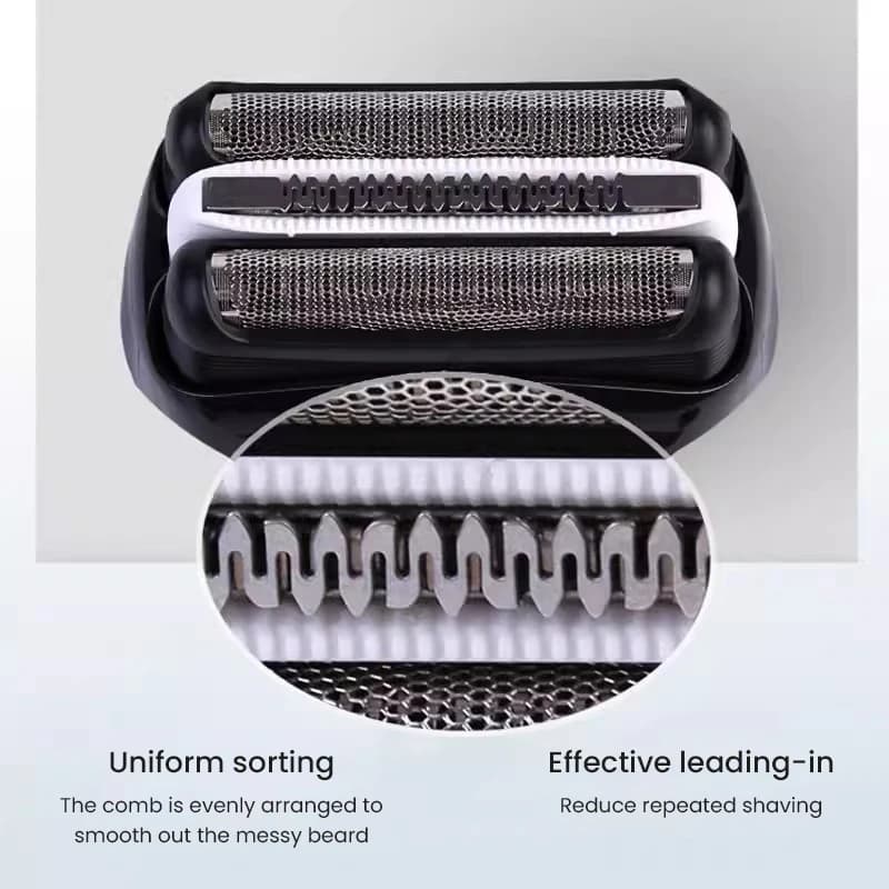 ماكينة حلاقة كهربائية Braun 3010S للرجال قابلة للشحن بثلاث شفرات عائمة للحلاقة الجافة والرطبة بشفرات من الفولاذ المقاوم للصدأ - 6