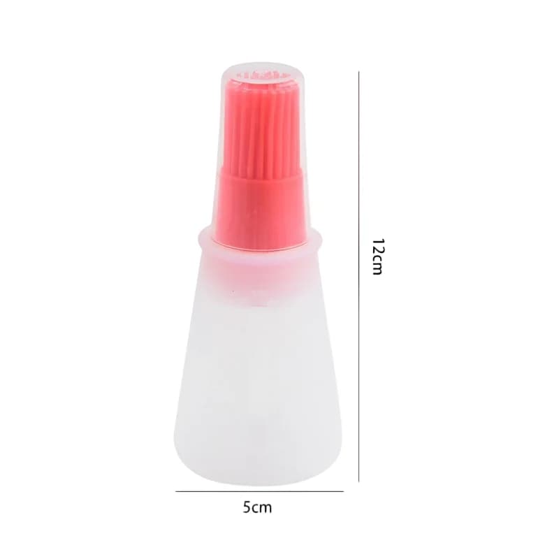 1PC Silicone Oil Bottle Brush Oil Dispenser Bottle With Barbecue Brush Portable Outdoor BBQ Accessories Kitchen Baking Gadgets - 6