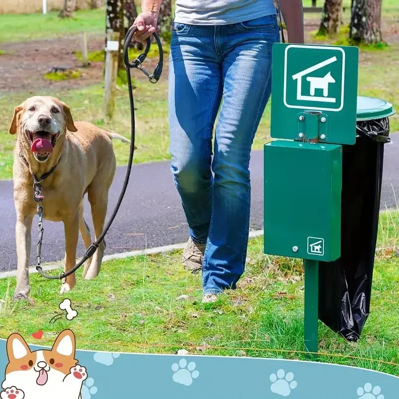 Leak Proof Dog Poop Bag Thickened Leak Proof Dog Poop Bag | Portable Pet Waste Bag Refill Rolls, Pet Cleaning Supplies - 4