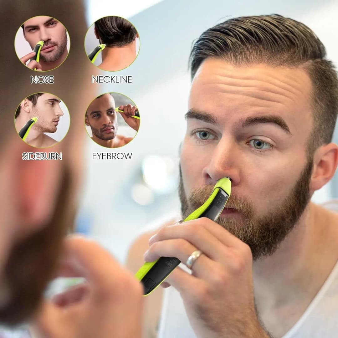 Brangdy Nose Hair Trimmer Replacement Heads Fit for Philips One Blade QP2520 QP2630 QP6510 QP6520 QP6530 Hybrid Electric Shaver - 2