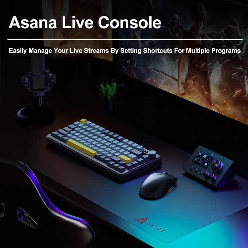 Ajazz AKP03E سطح المكتب مساعد مكتب وحدة التحكم لوحة تحكم للبرمجة ماكرو مخصص زر لوحة مفاتيح صغيرة لسيناريو متعدد - 6