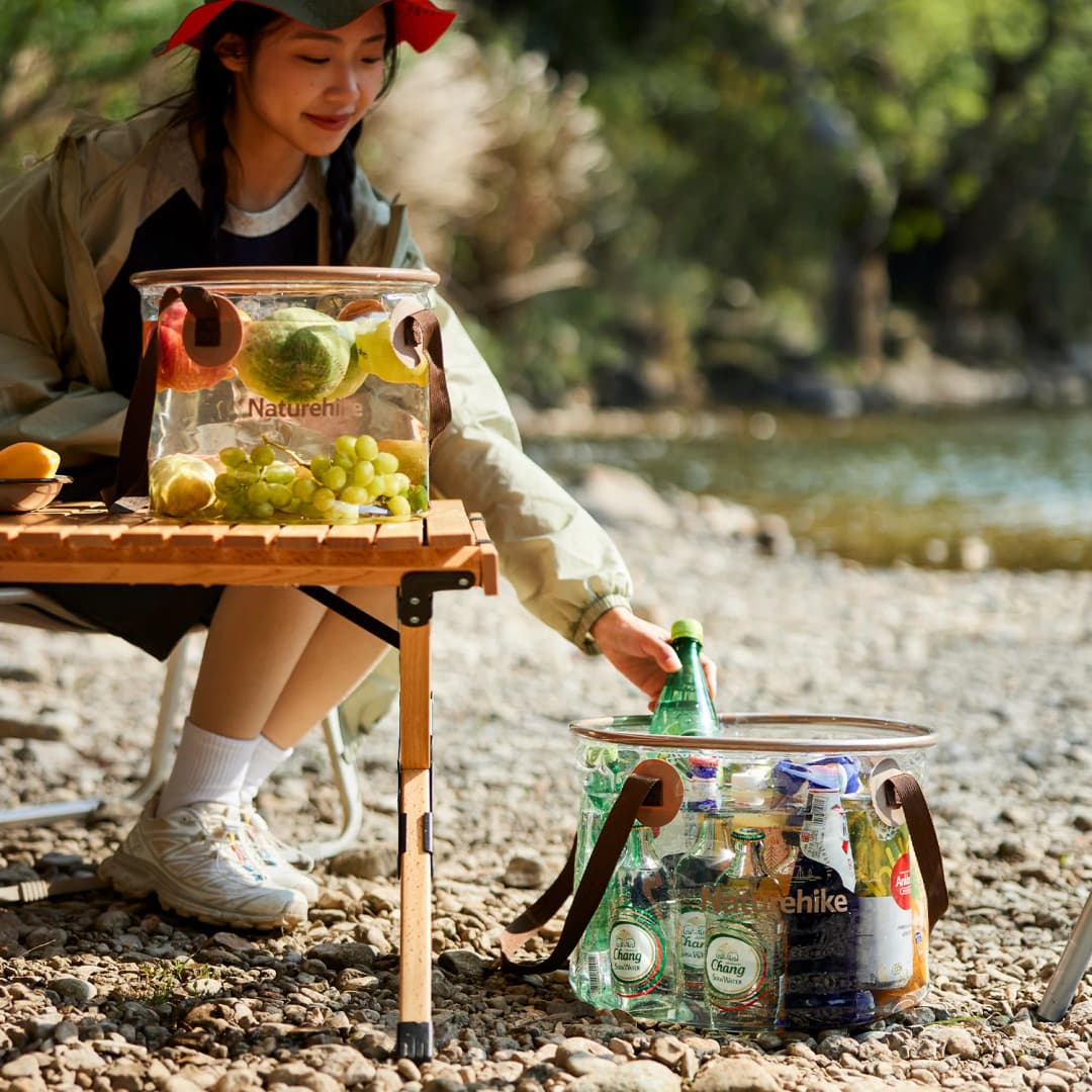 Naturehike 10L/20L Multifunctional Folding Bucket Portable Travel Foldable Basin Camping Hiking Fishing Storage Bucket - 3