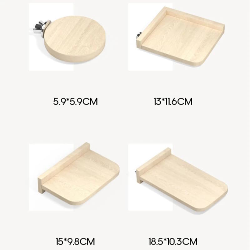 1PC Hamsters Wooden Platform Set Chinchilla Cage Platform Small Animals Cage Accessories for Squirrel Gerbil Suger Glider - 6