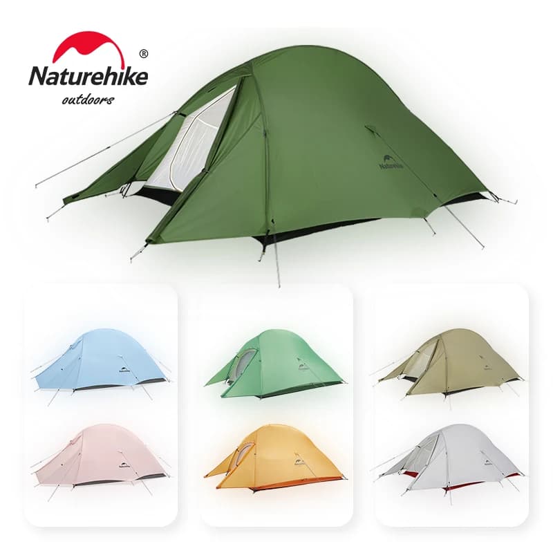 خيمة تخييم من Naturehike Cloud Up 1-3 أشخاص خفيفة الوزن مقاومة للماء مناسبة للمشي لمسافات طويلة