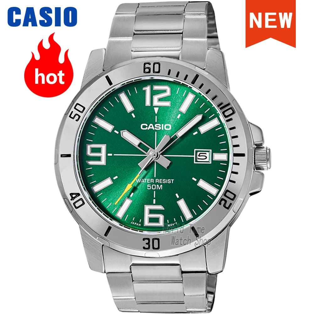Casio watch for men top brand luxury set Waterproof Quartz watch Simple atmosphere reloj mujer MTP-VD01D-3B