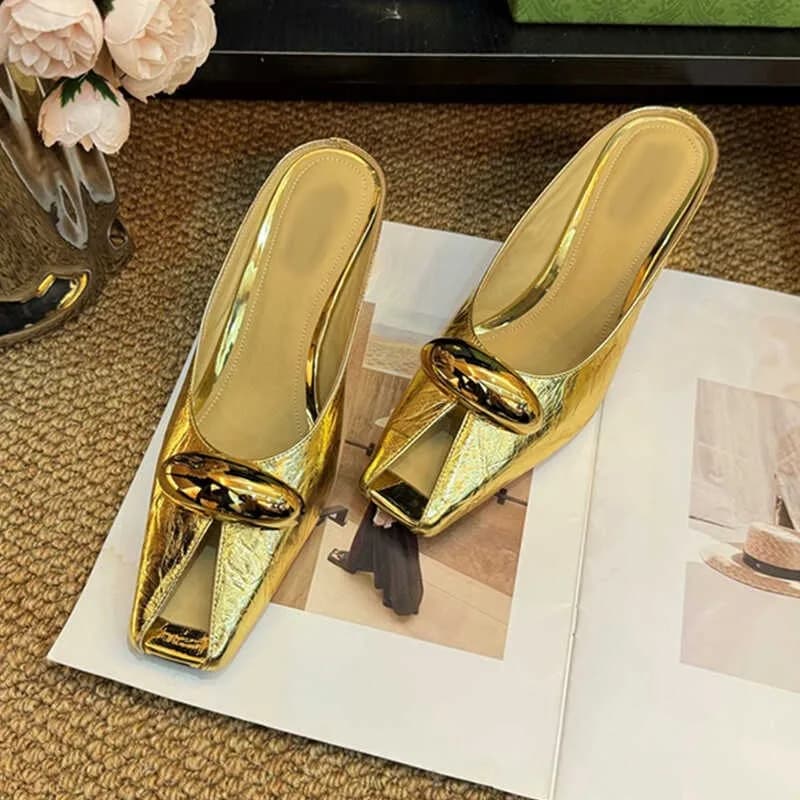 Women Platform Sandals Flats Mules Hollow Wedge Sandals Summer 2025 Sexy New Slingback Woman Shoes Luxury Sandalias De Mujer - 2