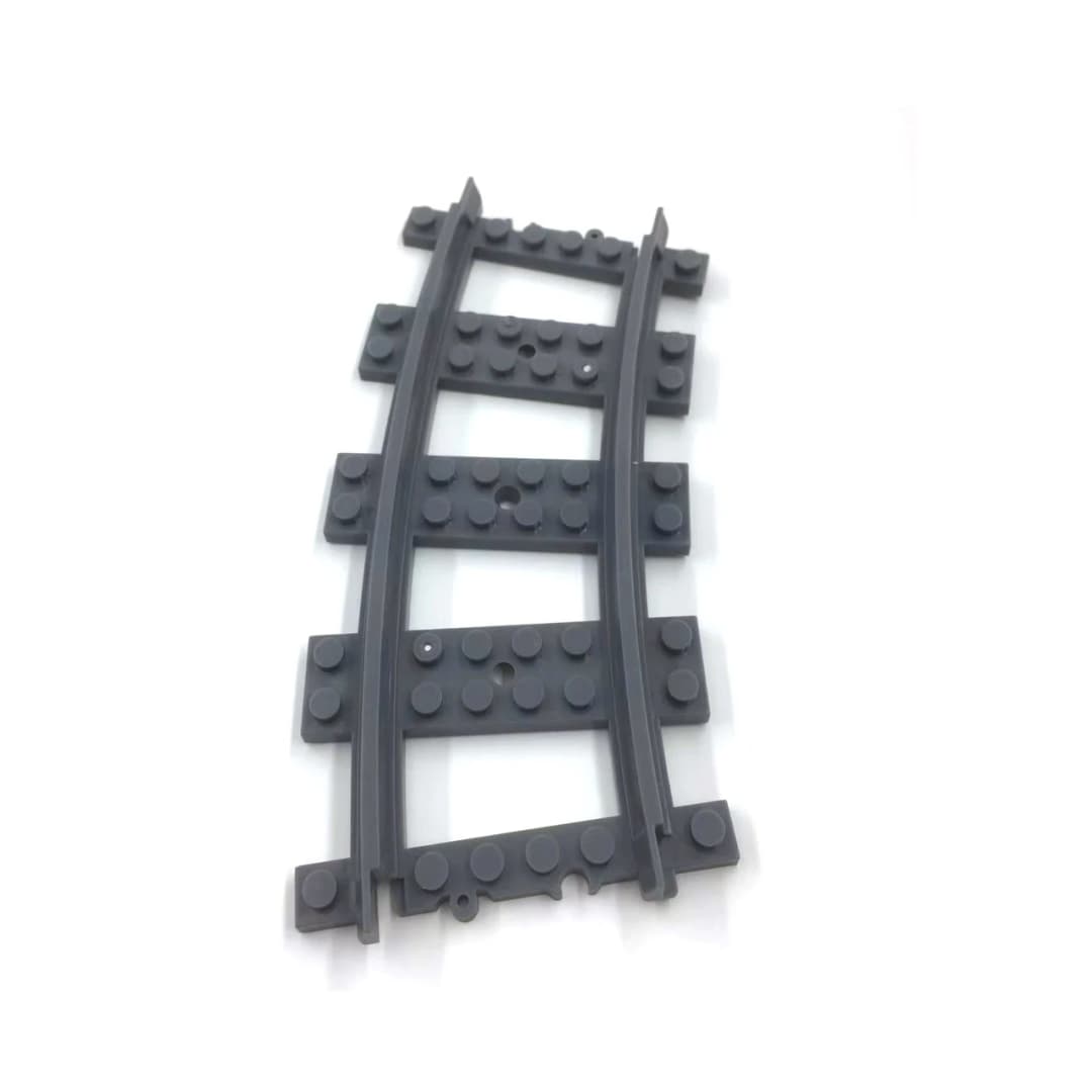 50 قطعة قضبان سكك حديدية مستقيمة لمجموعة قطار المدينة، مكعبات بناء تقنية، ألعاب كلاسيكية للأطفال - 5