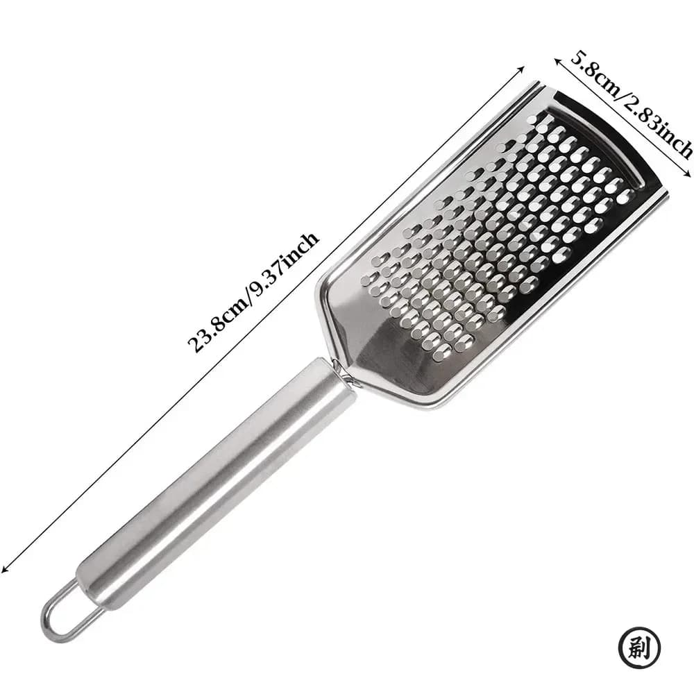 Micro-Blade Fine Grater - Stainless Steel Handle for Hard Cheese, Carrot, Ginger & Lemon Zesting - 2