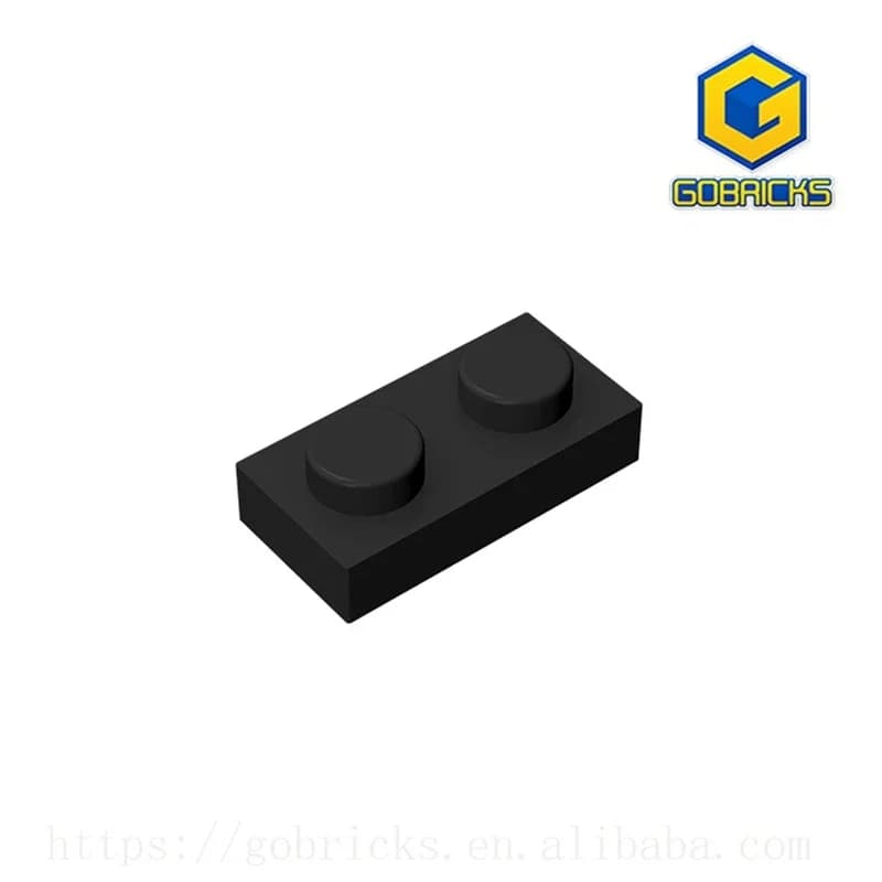 Gobricks GDS-502 Building Block DIY Plate 1 x 2 compatible with lego 3023 6225 Educational Assemblage children's toys Gift MOC
