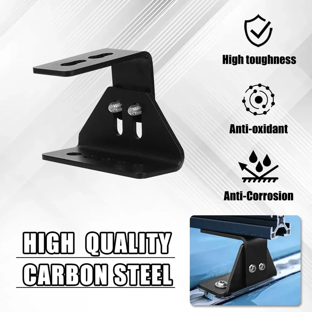 لرف سقف ALPHARACK مع 90 °   زاوية 65 مم دعامة تركيب من الفولاذ المقاوم للصدأ - 2