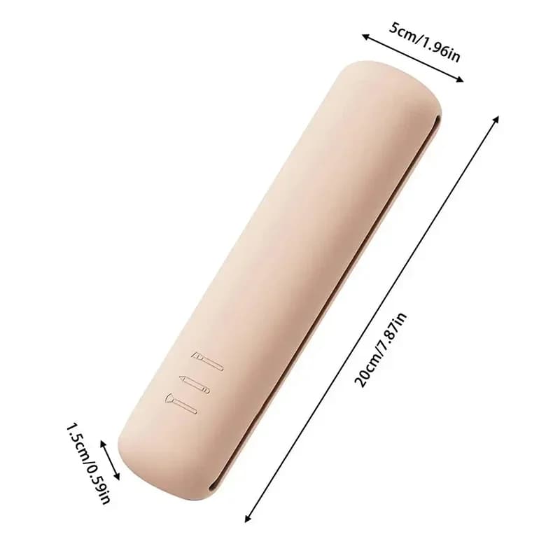 Travel Makeup Brush Holder Silicone Cosmetic Brushes Bag Makeup Sponge Case Portable Waterproof Makeup Tools for Women Girls - 6