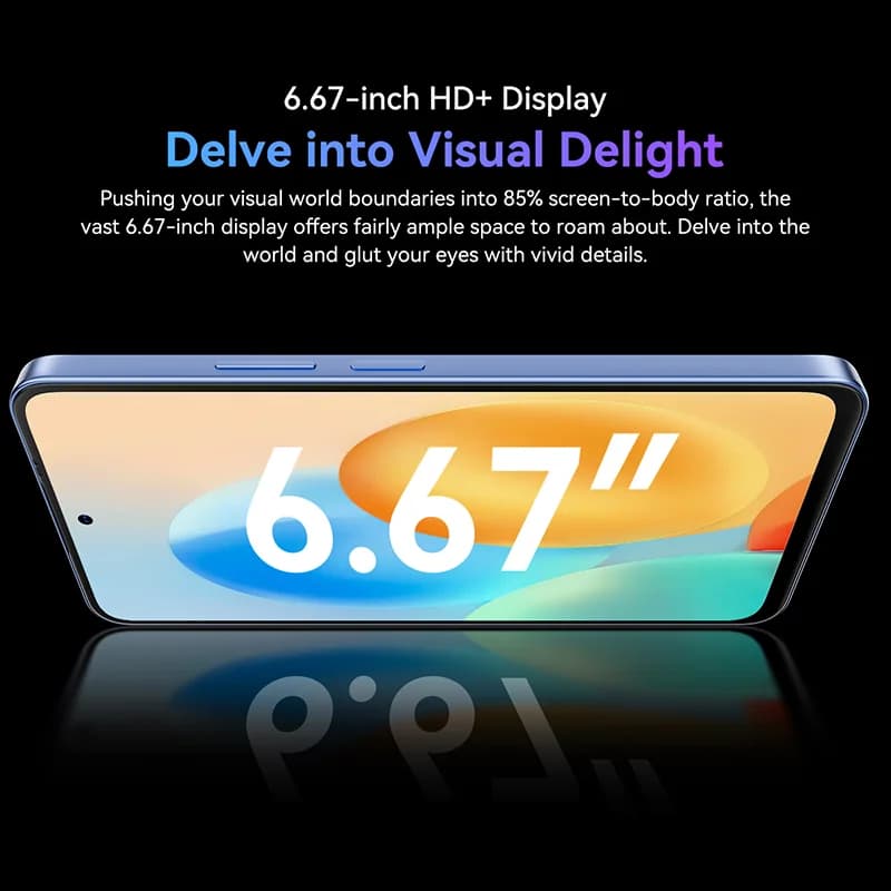 هاتف بلاك فيو أوسكال تايجر 13 الذكي 5G بشاشة 6.67 بوصة 90 هرتز IPS مع NFC وبطارية 5000 مللي أمبير وسعة 256 جيجابايت وكاميرا 50 ميجابكسل بتقنية الذكاء الاصطناعي - 6