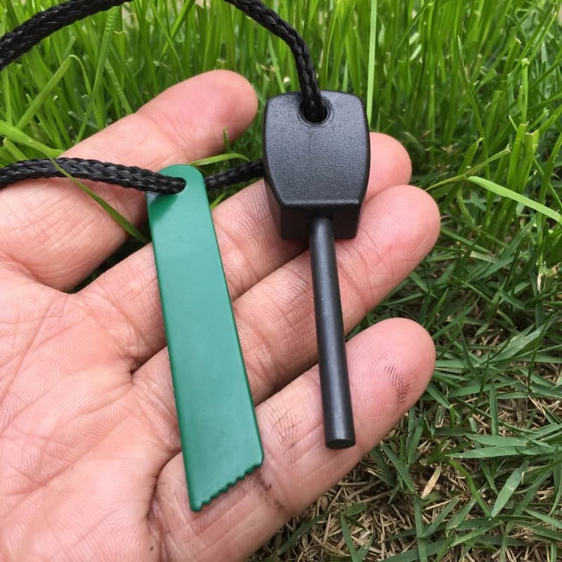 New Mini Flint Waterproof Fire Starter Magnesium Strip Small Camping PSK Survival Outdoor Equipment Economy Version Tool - 2