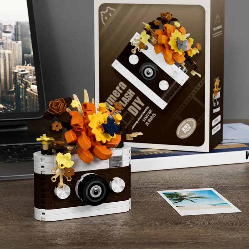 مجموعة مكعبات بناء نموذج مرآة كاميرا SLR - لعبة تعليمية عصرية مبتكرة هدية للأطفال - 5