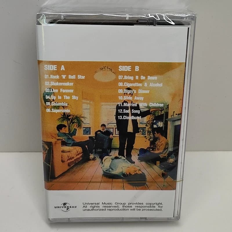 شريط موسيقى روك Oasis Liam Gallagher، ألبوم Definitely Maybe، Live Forever، أشرطة كاسيت، أزياء تنكرية، مسجل، مشغل، صندوق موسيقى تصويرية - 3
