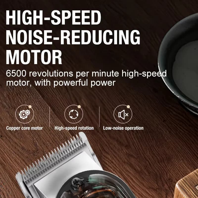 All metal blade male clipper, electric hair clipper, household electric hair clipper, hair salon, high-power pet clipper - 4