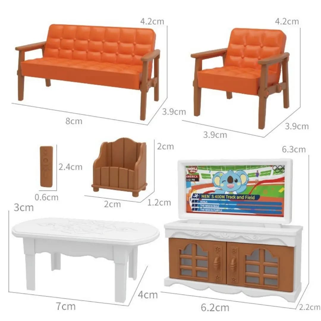 ألعاب تسوق صغيرة، ملحقات أثاث بيت الدمى، ألعاب تعليمية للتفاعل العائلي - 3