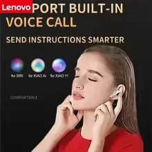 Lenovo Wireless Earbuds Bluetooth Headphones with Long Playtime Auto Pairing Ear Buds Light Weight Waterproof for Sports Workout - 2