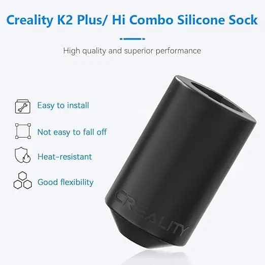 Creality Official K2 Plus Silicone Socks,K2/ K2 Pro Hotend Silicone Cover,Heating Block Insulation Cover3D Printer Heater Cover - 4