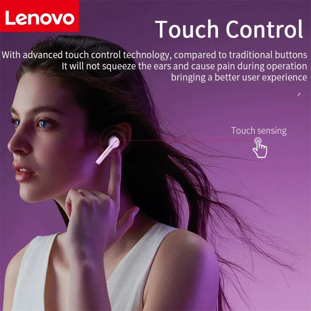 سماعات أذن لاسلكية أصلية Lenovo J18 بلوتوث سماعات رياضية ستيريو مقاومة للماء مع ميكروفون - 4