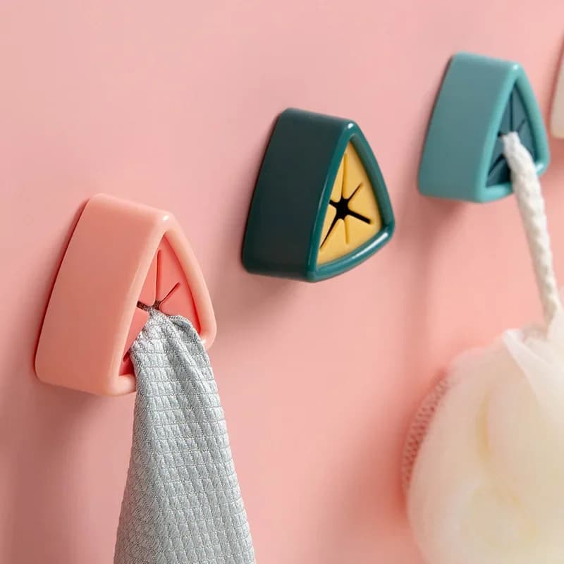 Towel Storage Rack Laundry Cloth Rag Hook Non-perforated Storage Rack Clip Sucker Wall Bathroom Kitchen Accessories - 4