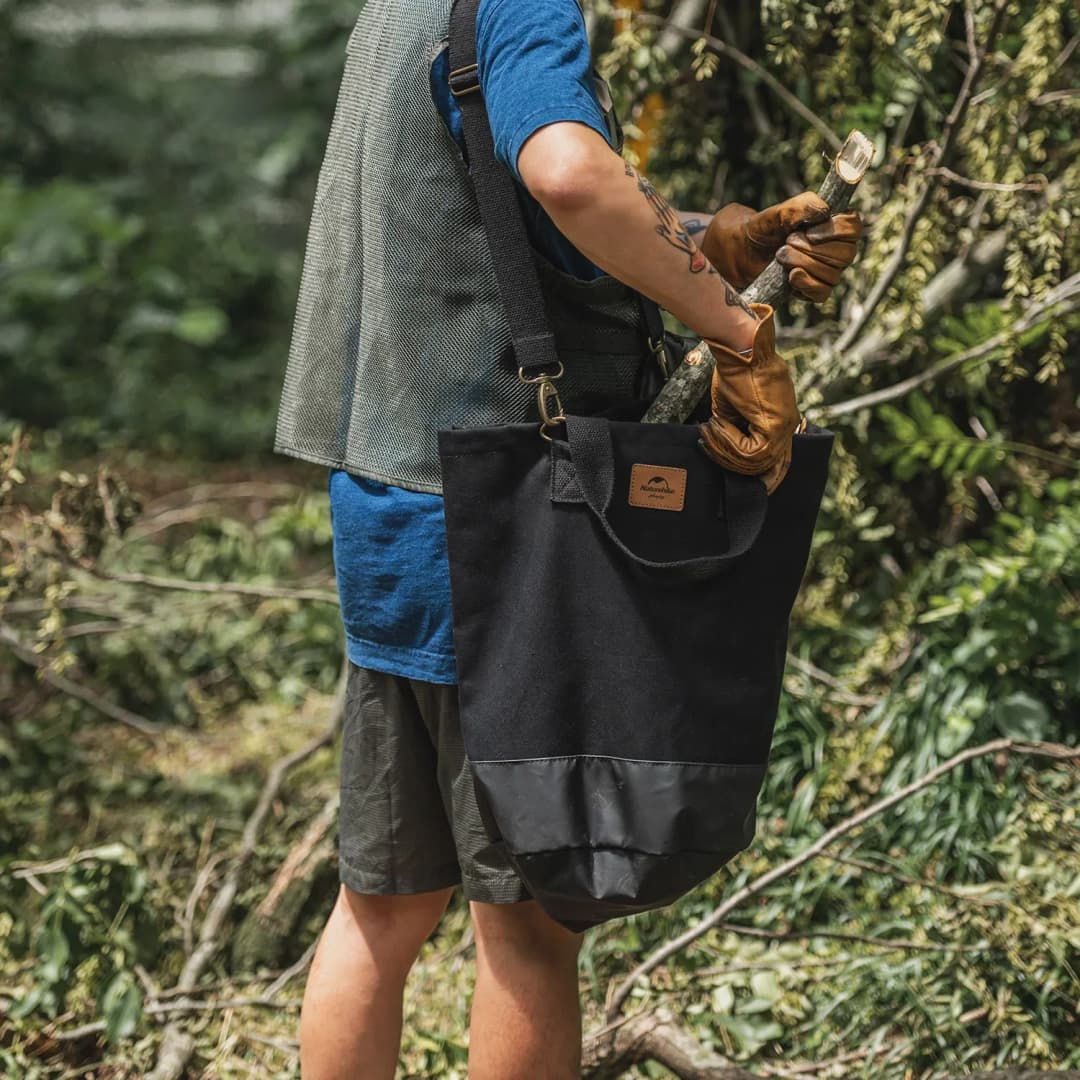 حقيبة برميل حطب من Naturehike، مقاومة للتمزق، طاردة للماء، حقيبة تخزين، إكسسوارات تخييم - 6