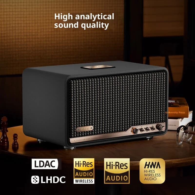 سماعة بلوتوث EDIFIER S300 إصدار محدود بمناسبة الذكرى الثلاثين تصميم ريترو هاي فاي عالية الدقة مكتبية مع ترقيم فريد - 5