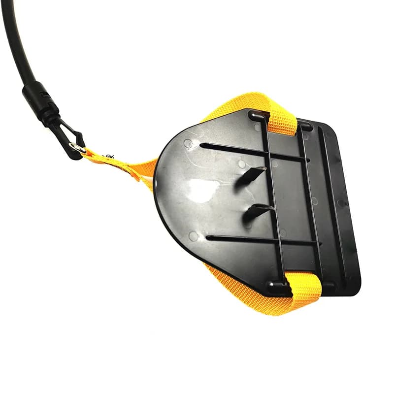 مجموعة أربطة مقاومة للسباحة مع مجاديف يد مقابض أربطة تمارين للنساء والرجال حبل مطاطي بطول 1.2 متر - 6