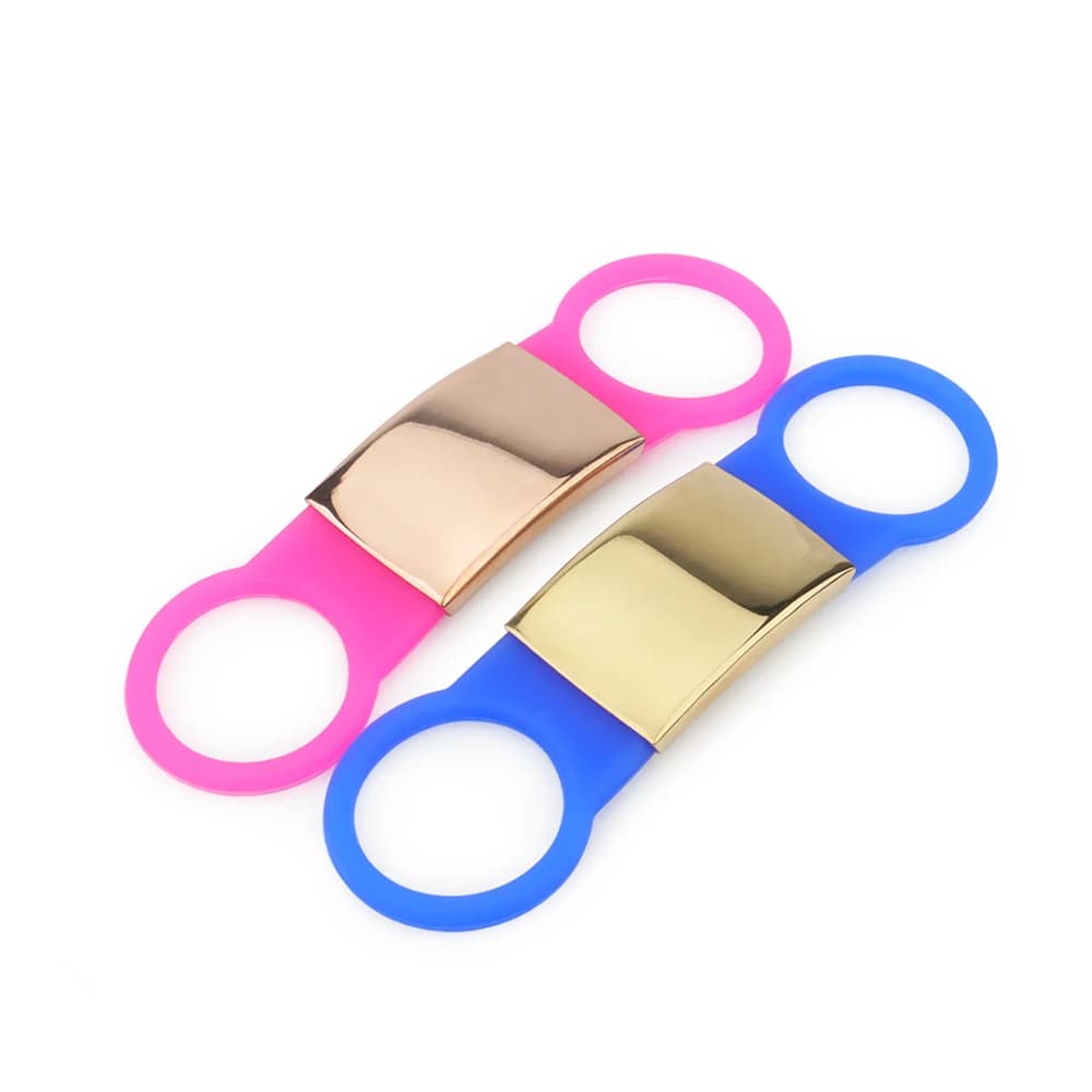 نقش مخصص اسم حيوان أليف إكسسوارات طوق كلب قطة بطاقة سيليكون جرو قطة رقم هاتف مضاد للفقدان مخصص ذهبي وردي - 6