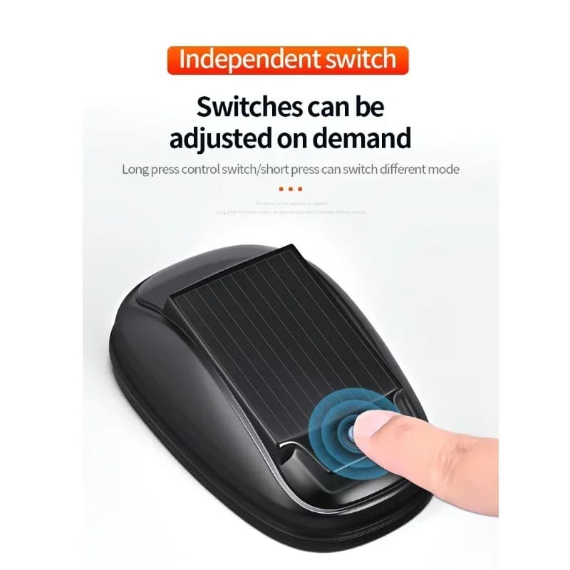 أضواء تحذير للطائرات والطائرات المروحية تعمل بالطاقة الشمسية إضاءة لاسلكية أضواء وميض LED RGB فلاش LED للسيارة والدراجة النارية - 5