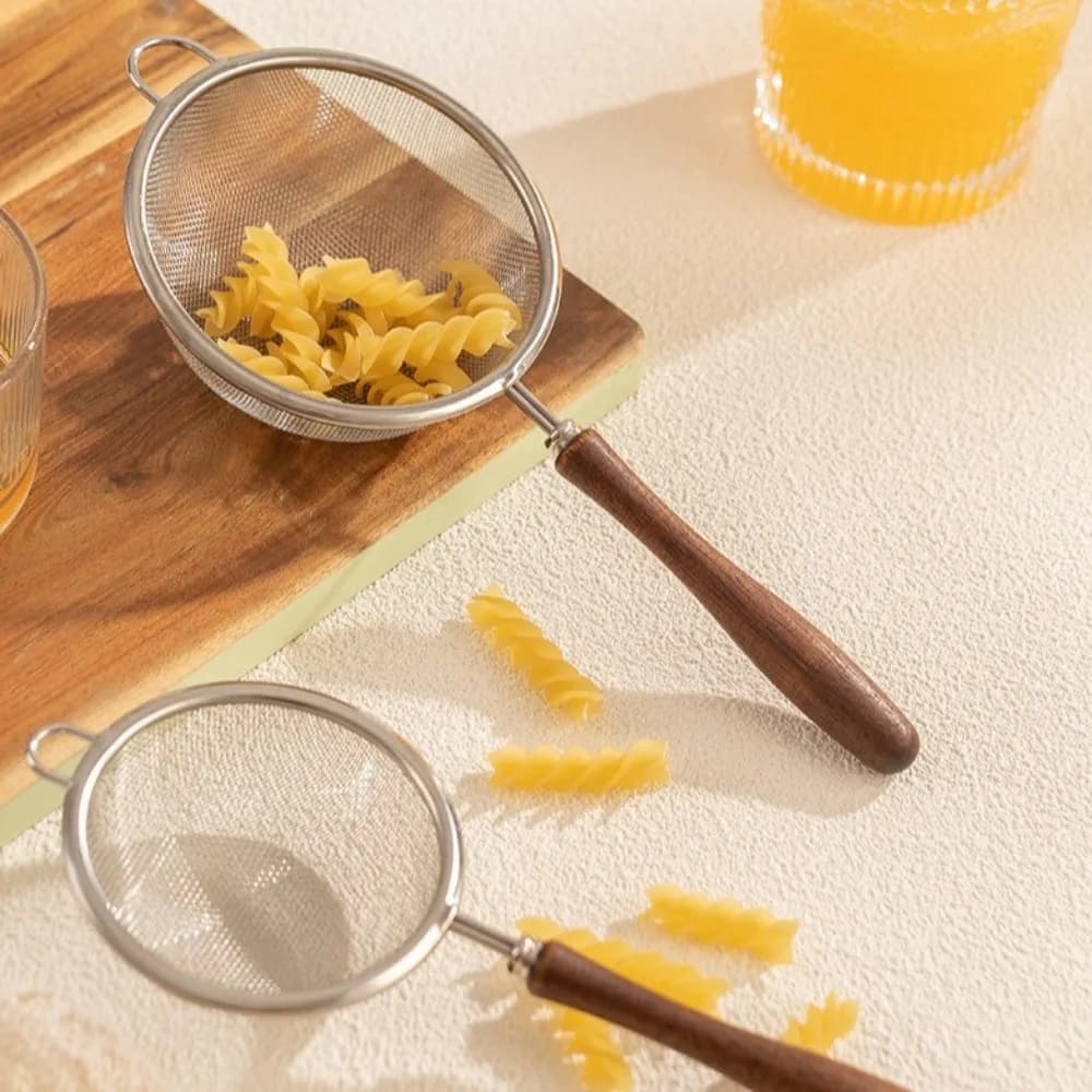 جديد الفولاذ المقاوم للصدأ ماتشا المغربل غرامة جدا شبكة الصدأ واقية مصفاة شاي سهلة التنظيف المغربل الغذاء الصغيرة للمطبخ - 2