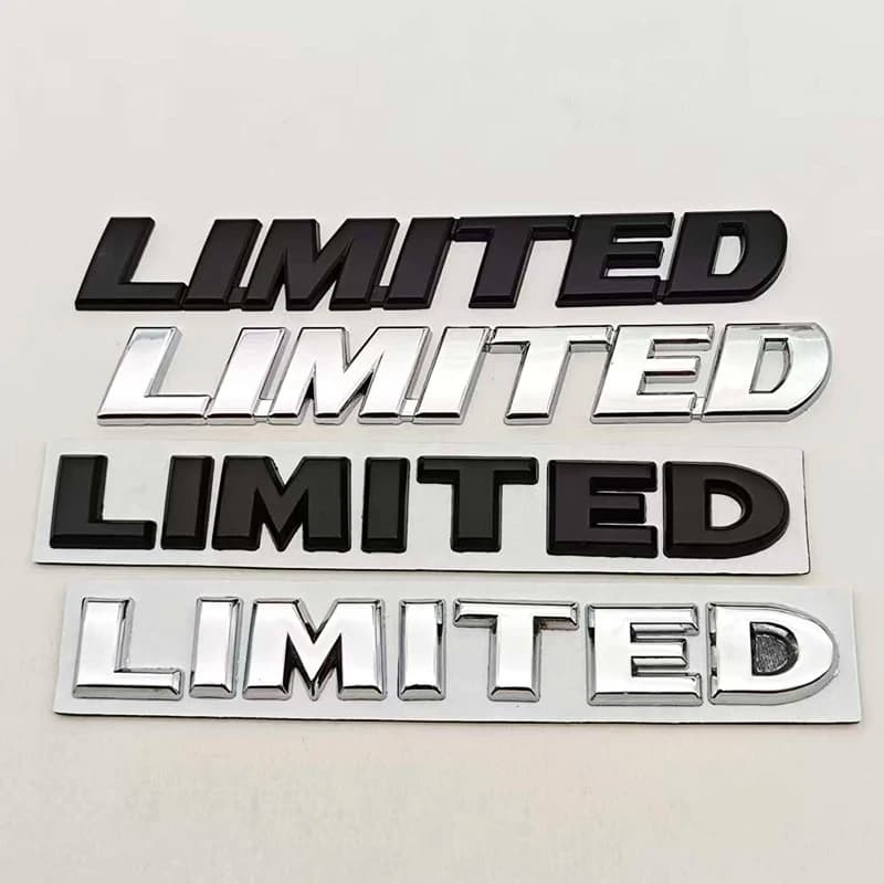 حروف معدنية ثلاثية الأبعاد شعار LIMITED ملصق شارة خلفية لسيارات جيب جراند شيروكي أوفرلاند كومباس رانجلر إكسسوارات
