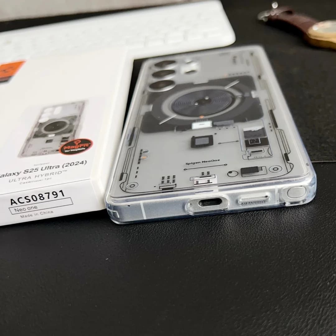 Spigen Ultra Hybrid MagFit Magnetic Transparent Case For Samsung Galaxy S23 S24 Ultra S25 Plus For Magsafe TPU Shockproof Cover - 6