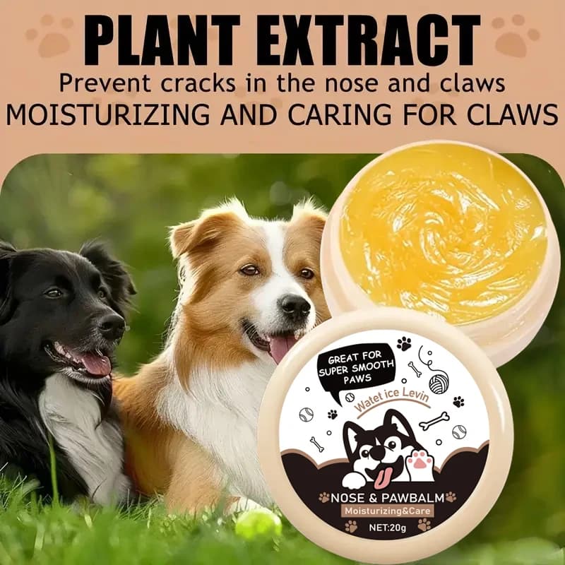 20g Dog Nose and Paw Balm Dog Paw Cream Cats Dogs Paw Protector Cream Pet Feet Moisturizer Pet Crack Feet Repair Pet Accessories - 5