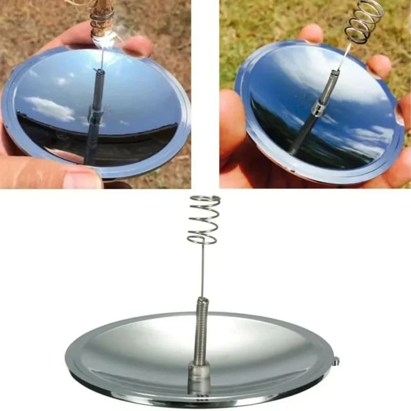 Solar Lighter Outdoor Fire Ignition Waterproof Windproof Emergency Travel Kits Portable Camping Hiking Wild Survival Tool Gear - 3