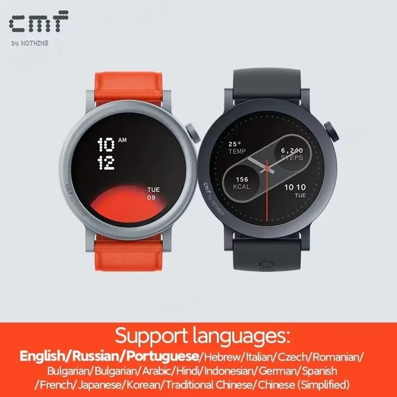 ساعة ذكية CMF By Nothing Watch Pro 2 بشاشة أموليد 1.32 بوصة، ساعات CMF مع تقليل الضوضاء بالذكاء الاصطناعي، نظام تحديد المواقع الرياضي، مقاومة للماء - 5