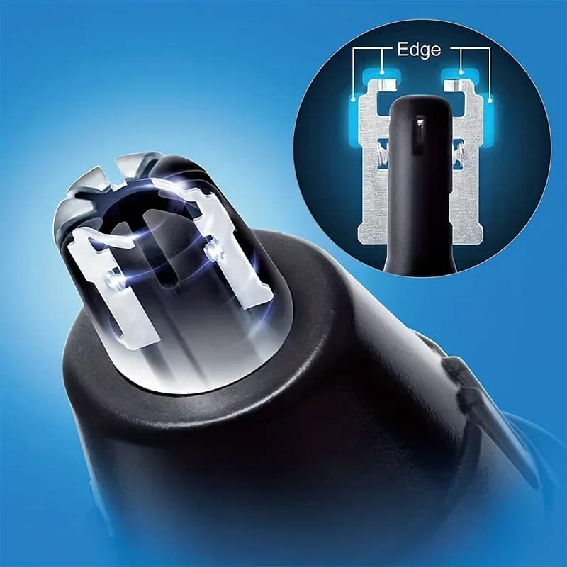Portable Electric Ear/Nose Hair Trimmer for Men Women USB Rechargeable Painless Eyebrow and Facial Hair Removal Washable  Shaver - 4