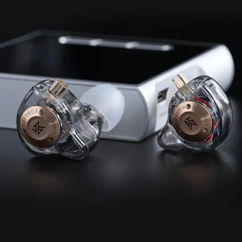 KZ EDX PRO X Dynamic Drive Headphones HIFI Heavy Bass Earbuds Sports Metal Headphones Detachable Headphones 2PIN - 5