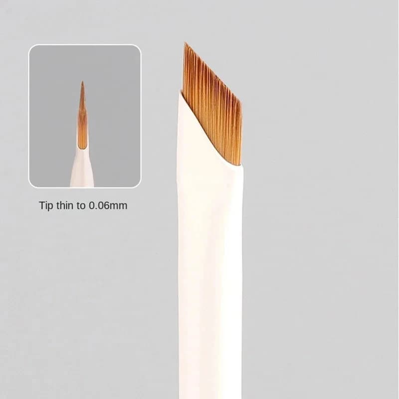 Upgrade Blade Eyeliner Brush Ultra Thin Fine Angle Flat Eyebrow Brush Under The Eye Makeup Brushes Precise Detail Brush white - 3