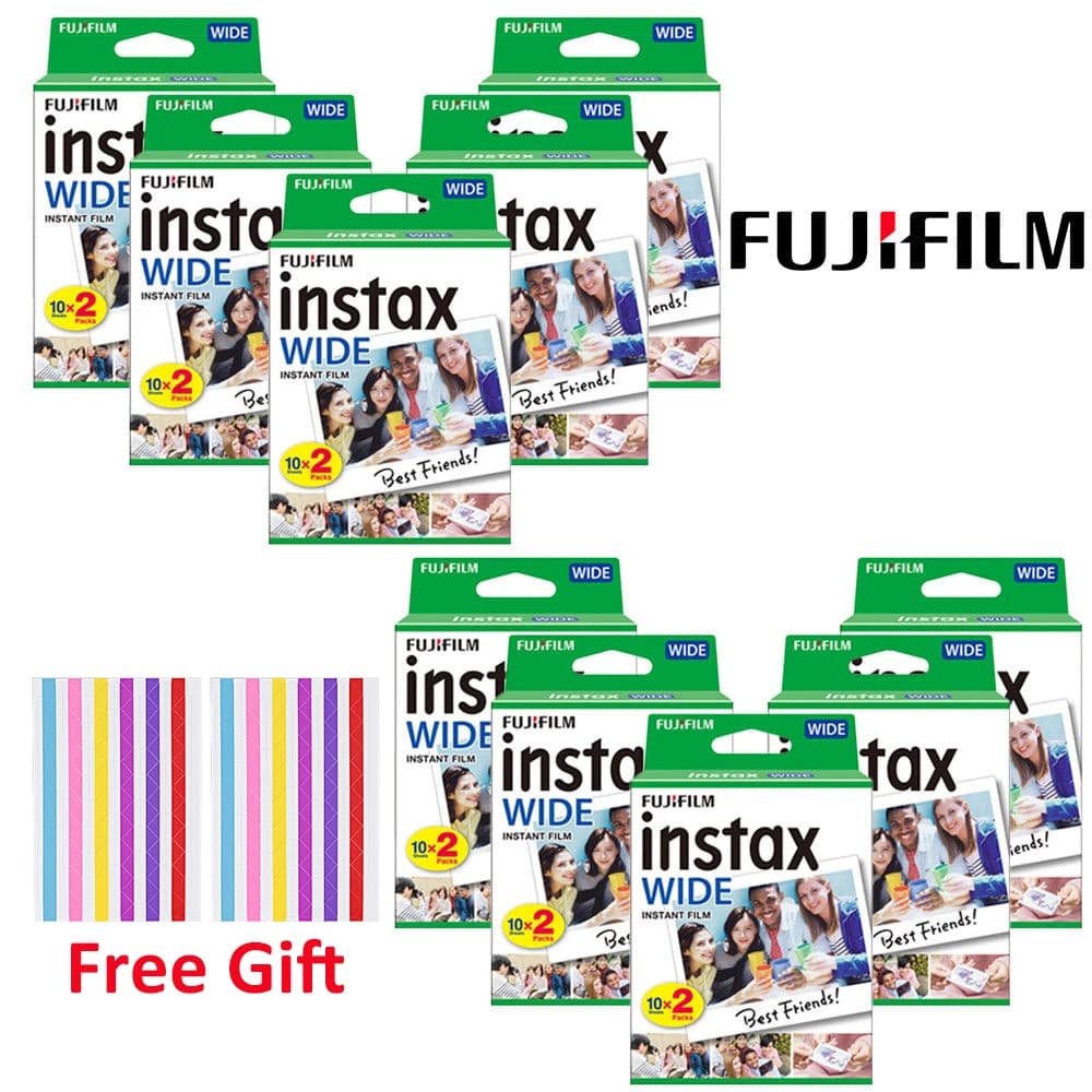 ورق تصوير فوجيفيلم إنستاكس وايد، 10-200 ورقة، متوافق مع كاميرات Instax Wide 210 و 200 وغيرها، مقاس 5 بوصة - 2