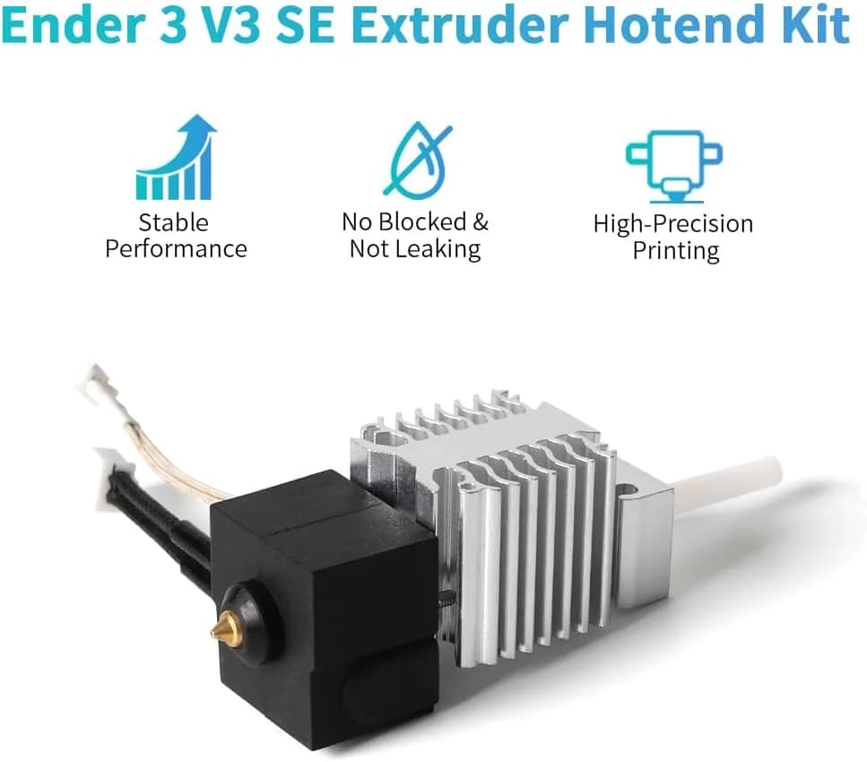 مجموعة فوهة ساخنة Creality Ender 3 V3 SE، تسخين وتبريد فعال، تشتيت الحرارة، فوهة من الفولاذ المقاوم للصدأ، إكسسوارات طابعة ثلاثية الأبعاد - 5