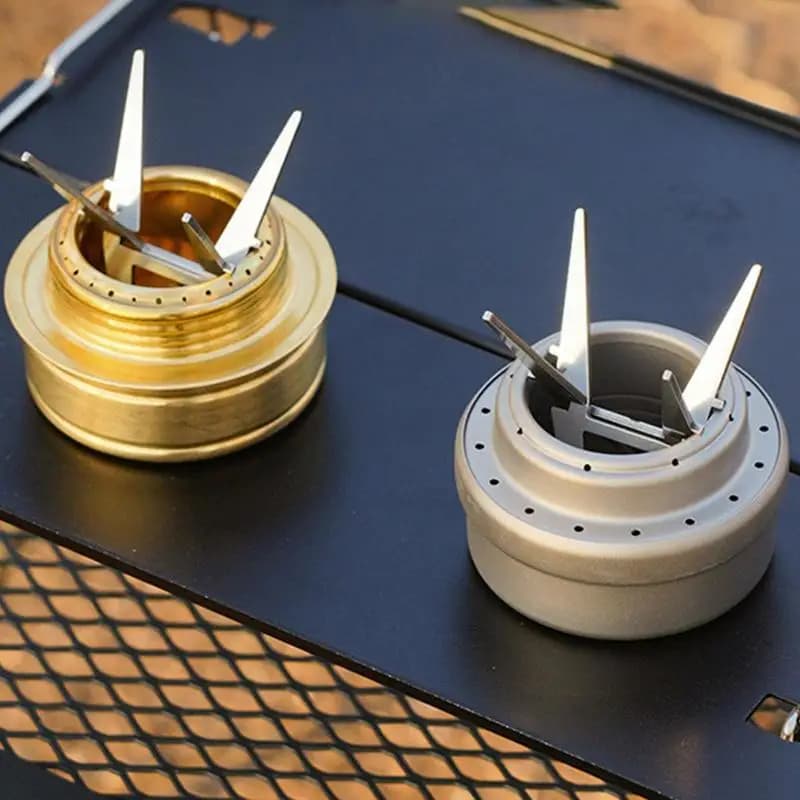 Portable Alcohol Stove Internal Bracket Stainless Steel Detachable Four-corner Kettle Bracket Outdoor Camping Accessories - 2