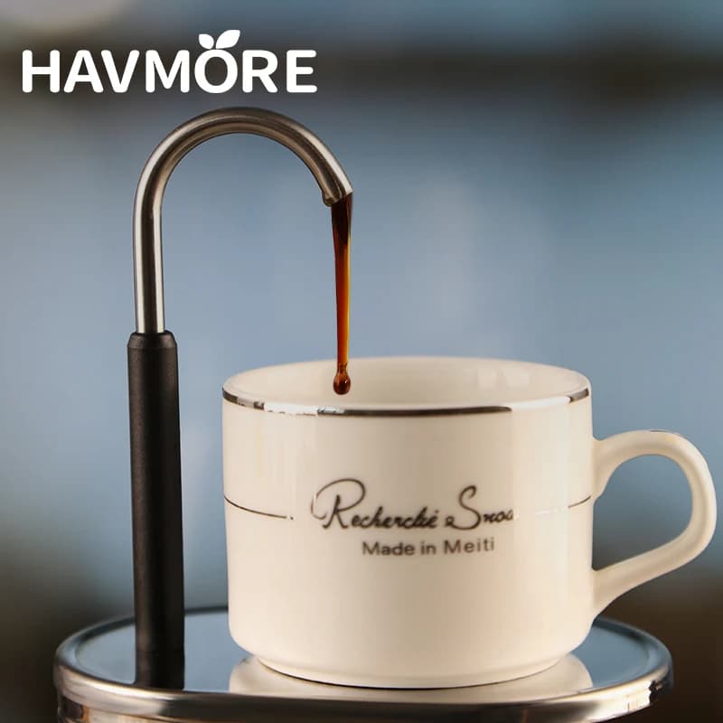 1/4 Cups Mini Espresso Machine One Pipe Fountain Mini Stainless Steel Tube Moka Pot Espresso Coffee Maker - 6